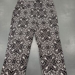 Lisette L Montreal Geometric Ankle Pants Quiet Luxury Officecore Slimming Sz 6